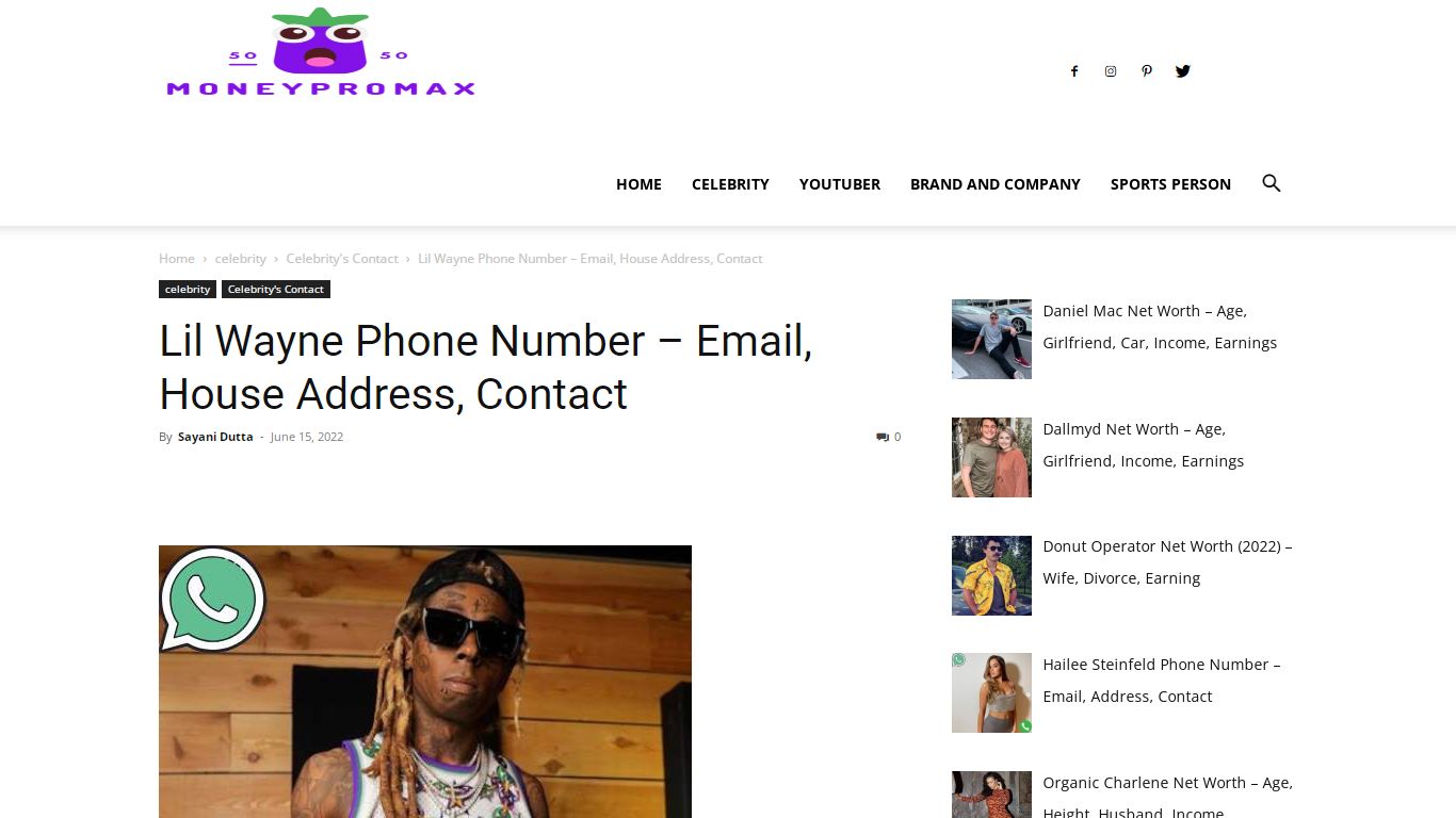 Lil Wayne Phone Number – Email, House Address, Contact